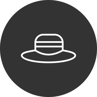 Şapka simgesi vektör illüstrasyonu