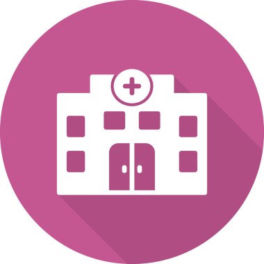 Hastane binası vektör simgesi 