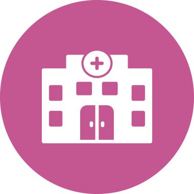 Hastane binası vektör simgesi 