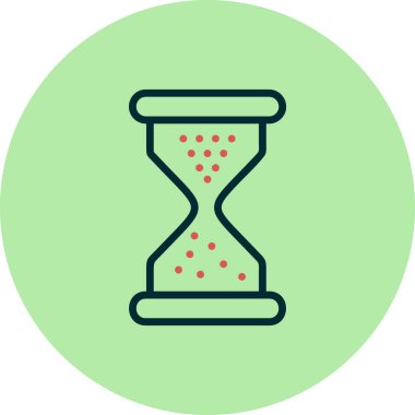 Kum saati. Web simgesi basit tasarım 