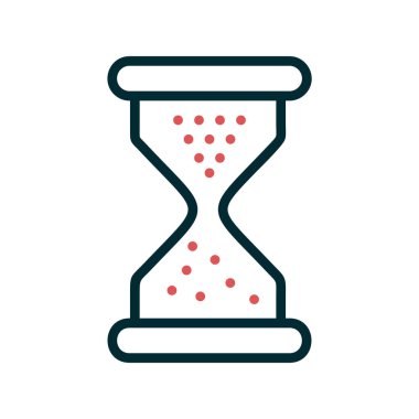 Kum saati. Web simgesi basit tasarım 