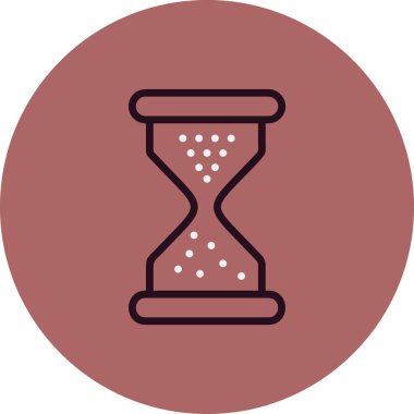 Kum saati. Web simgesi basit tasarım 