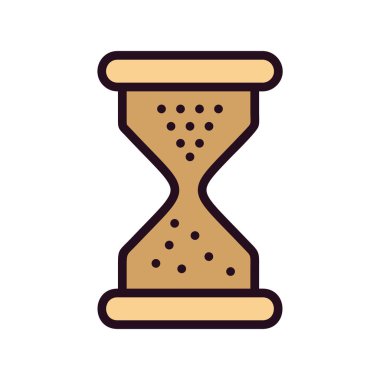 Kum saati. Web simgesi basit tasarım 