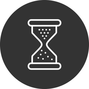 Kum saati. Web simgesi basit tasarım 