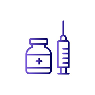 Enjeksiyon vektörü simgesi