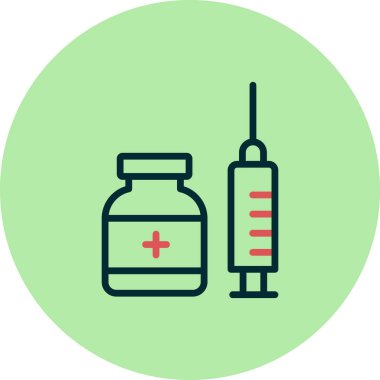 Enjeksiyon vektörü simgesi