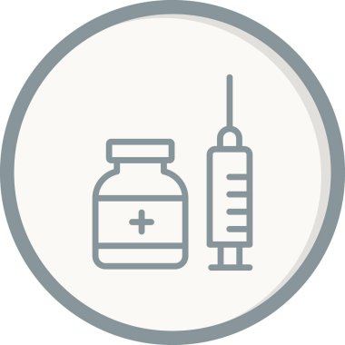 Enjeksiyon vektörü simgesi