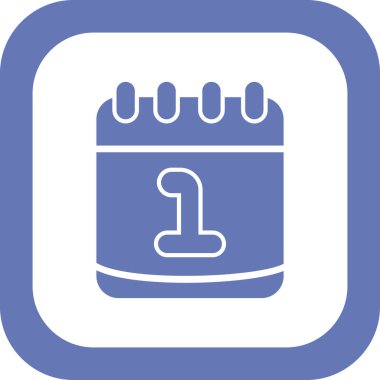 tarih takvimi vektör simgesi, Ocak 