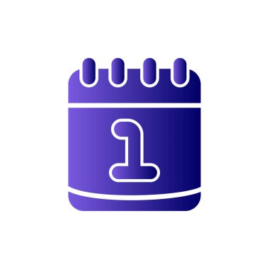 tarih takvimi vektör simgesi, Ocak 