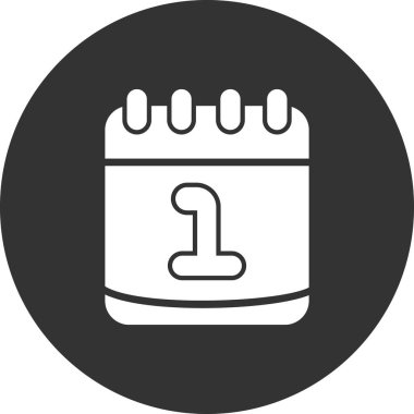 tarih takvimi vektör simgesi, Ocak 