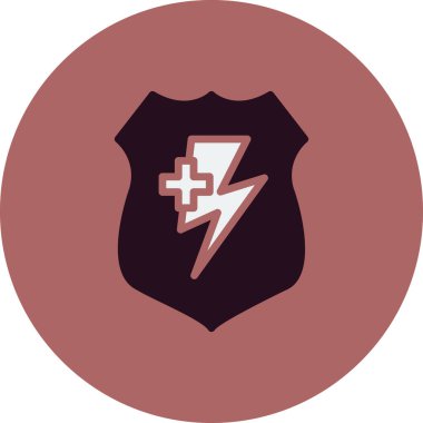 kalkan vektör çizim çizgisi simgesi