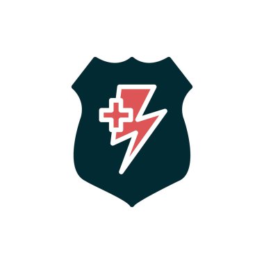 kalkan vektör çizim çizgisi simgesi