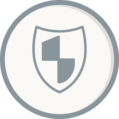 kalkan vektör çizim çizgisi simgesi