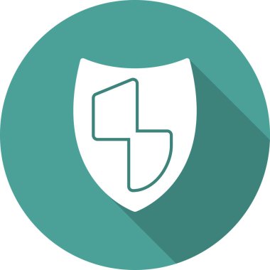 kalkan vektör çizim çizgisi simgesi