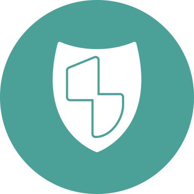 kalkan vektör çizim çizgisi simgesi