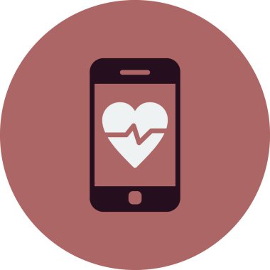 akıllı telefon, basit vektör illüstrasyon tasarımı