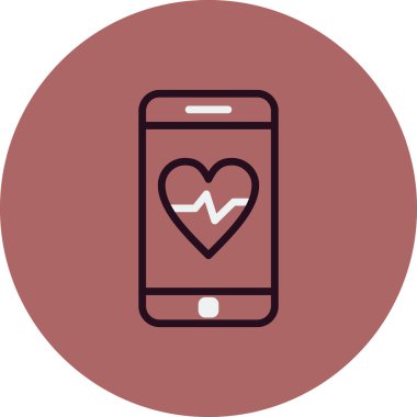 akıllı telefon, basit vektör illüstrasyon tasarımı