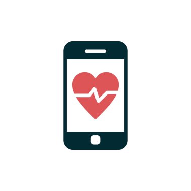 akıllı telefon, basit vektör illüstrasyon tasarımı