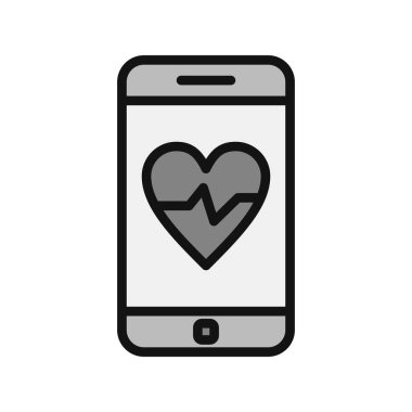 akıllı telefon, basit vektör illüstrasyon tasarımı