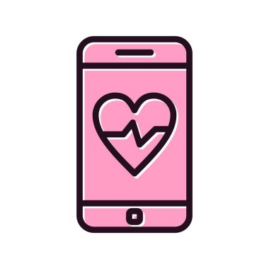 akıllı telefon, basit vektör illüstrasyon tasarımı