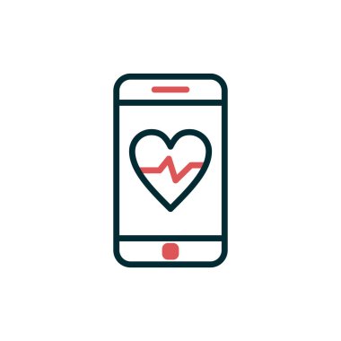 akıllı telefon, basit vektör illüstrasyon tasarımı