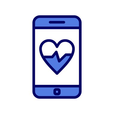 akıllı telefon, basit vektör illüstrasyon tasarımı