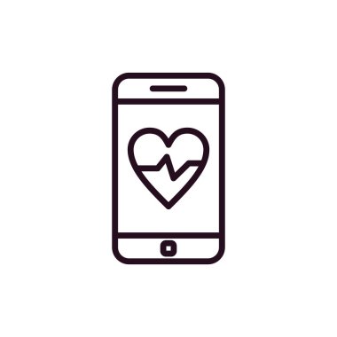 akıllı telefon, basit vektör illüstrasyon tasarımı