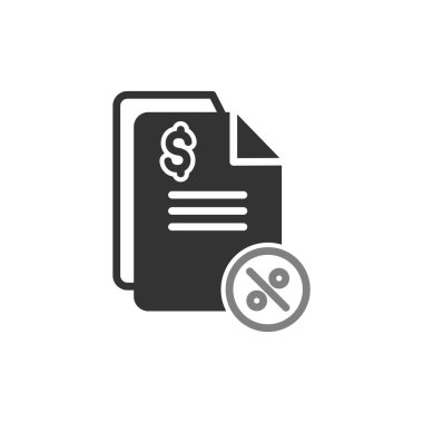 Vergilerin vektör illüstrasyonu modern simge