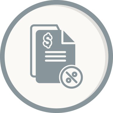 Vergilerin vektör illüstrasyonu modern simge