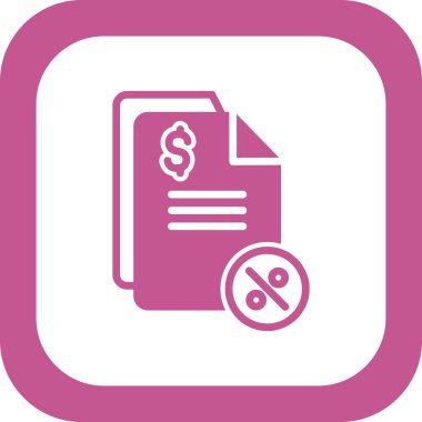 Vergilerin vektör illüstrasyonu modern simge