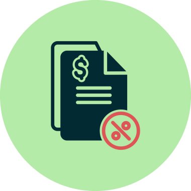 Vergilerin vektör illüstrasyonu modern simge