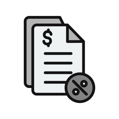 Vergilerin vektör illüstrasyonu modern simge