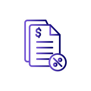 Vergilerin vektör illüstrasyonu modern simge