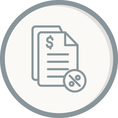 Vergilerin vektör illüstrasyonu modern simge