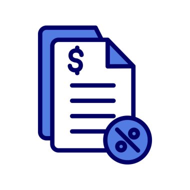 Vergilerin vektör illüstrasyonu modern simge