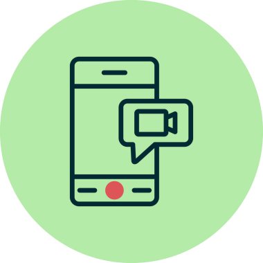 Konuşma balonu. Basit vektör illüstrasyonu