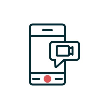 Konuşma balonu. Basit vektör illüstrasyonu