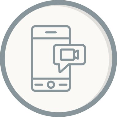 Konuşma balonu. Basit vektör illüstrasyonu