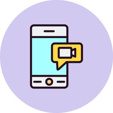 Konuşma balonu. Basit vektör illüstrasyonu