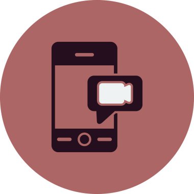 Konuşma balonu. Basit vektör illüstrasyonu