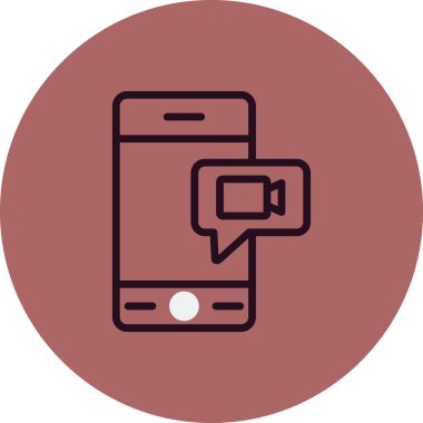 Konuşma balonu. Basit vektör illüstrasyonu