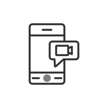 Konuşma balonu. Basit vektör illüstrasyonu