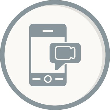 Konuşma balonu. Basit vektör illüstrasyonu