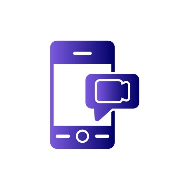 Konuşma balonu. Basit vektör illüstrasyonu