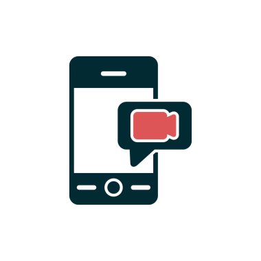 Konuşma balonu. Basit vektör illüstrasyonu