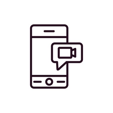 Konuşma balonu. Basit vektör illüstrasyonu