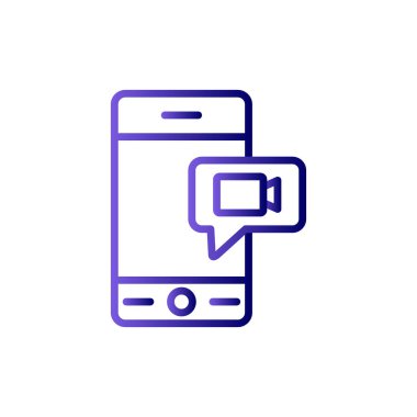 Konuşma balonu. Basit vektör illüstrasyonu