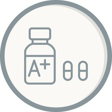 Vitaminler. Web simgesi basit illüstrasyon