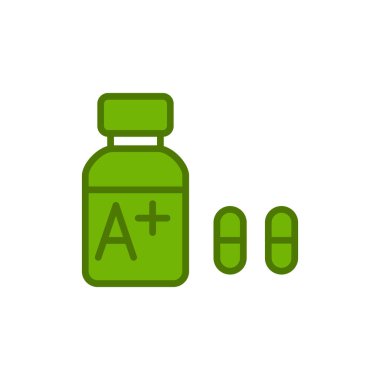 Vitaminler. Web simgesi basit illüstrasyon