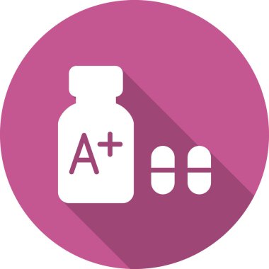 Vitaminler. Web simgesi basit illüstrasyon